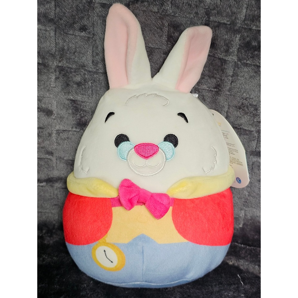 Disney Squishmallows White Rabbit 8‎ Inch Alice in Wonderland Plush SQK1964 NWT